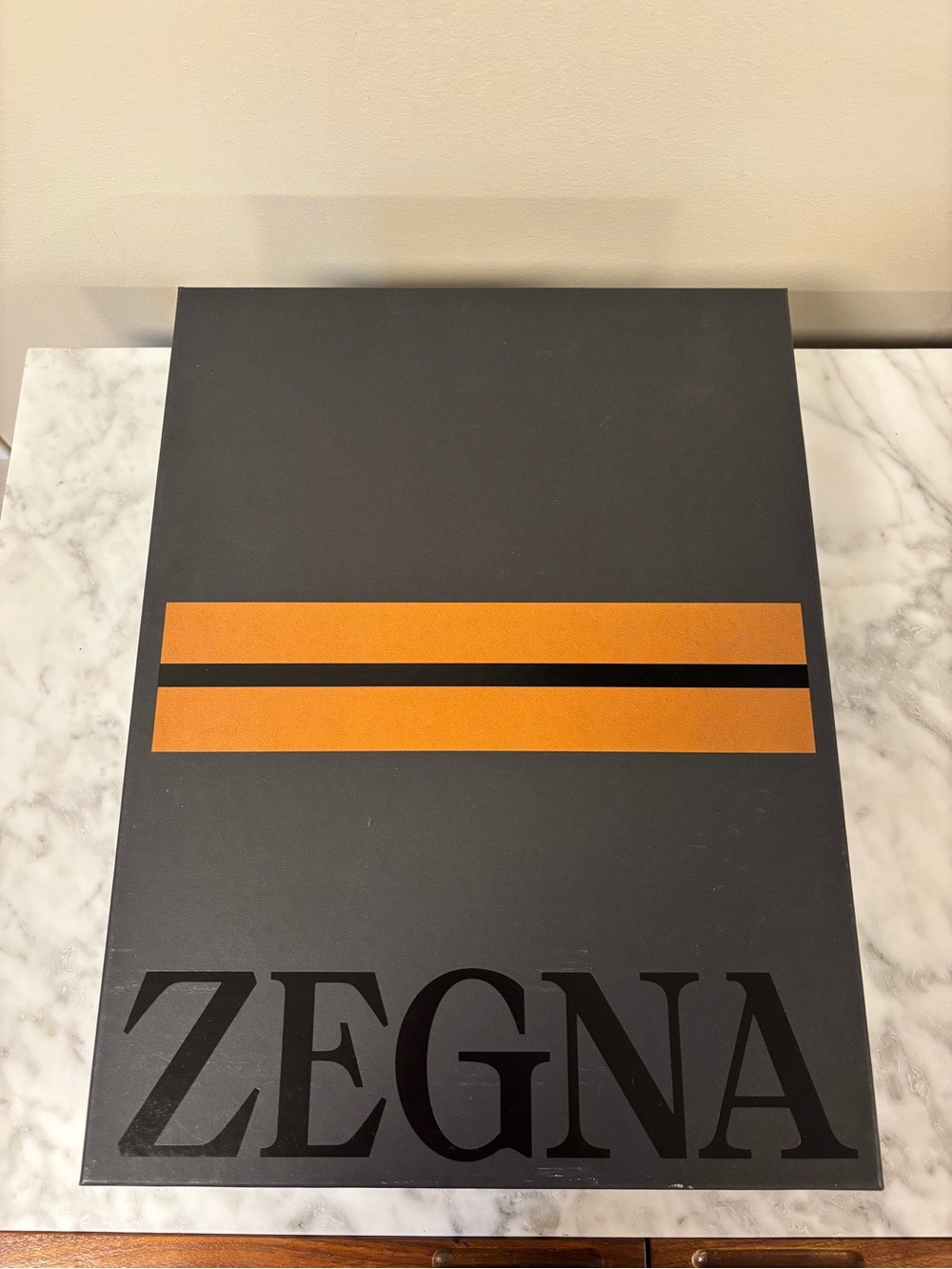 ZEGNA Box in Black and Orange